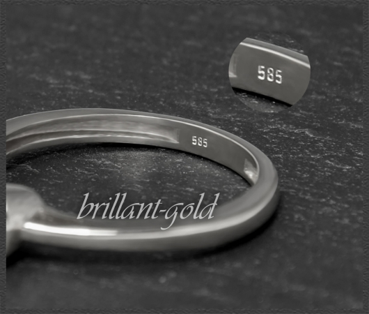 Brillant Ring aus 585 Gold mit 0,34ct in VS2